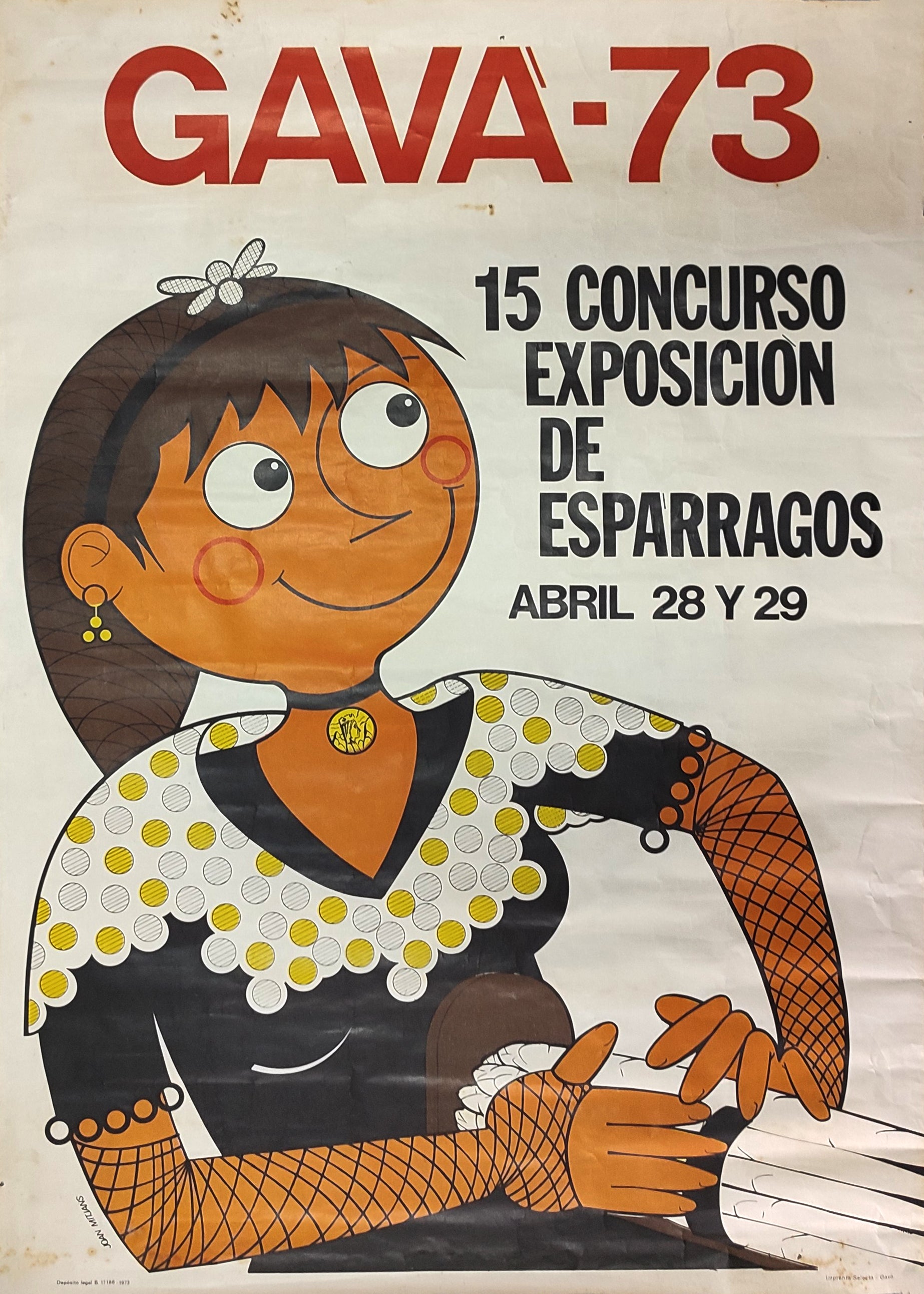 15 CONCURS DE CARTELLS DE L'EXPOSICIÓ D'ESPARRECS GAVÁ. 1973