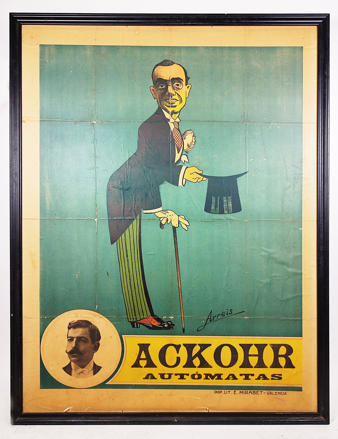 CARTELL ACKHOR AUTÓMATAS. c. 1910