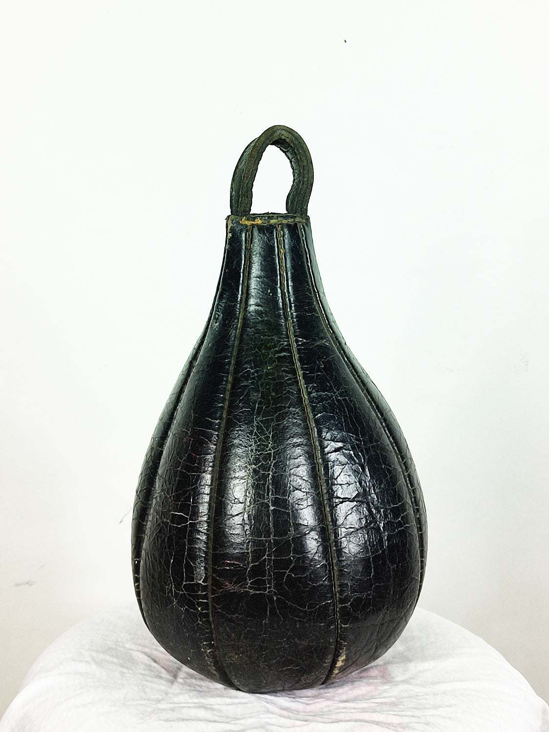 SAC DE BOXA DE CUIR ANTIC - SAC DE VELOCITAT DE BOXA
