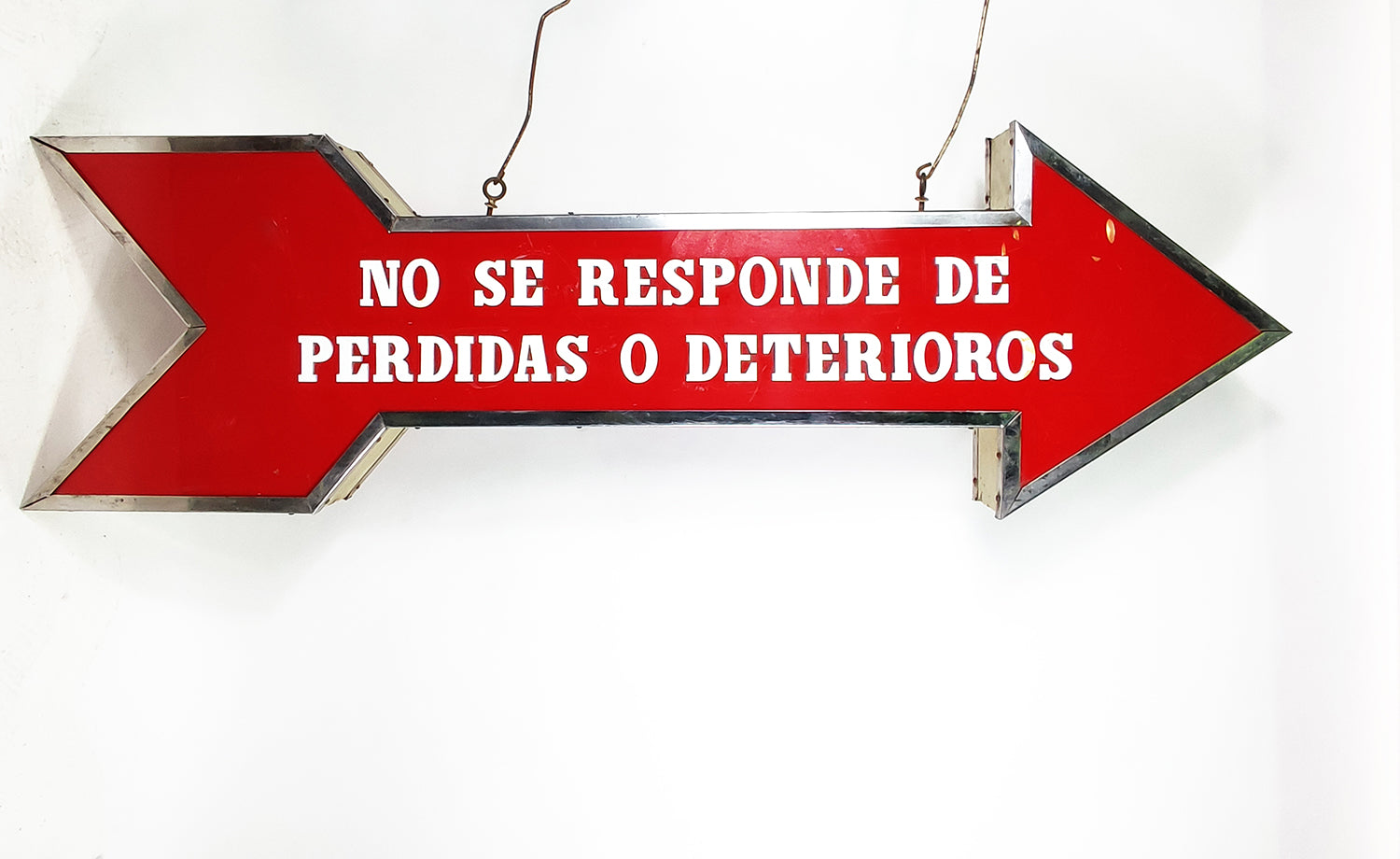 RÈGLE DE FLETXA A RETROILLUM 'PERDIDAS Y DETERIOROS'
