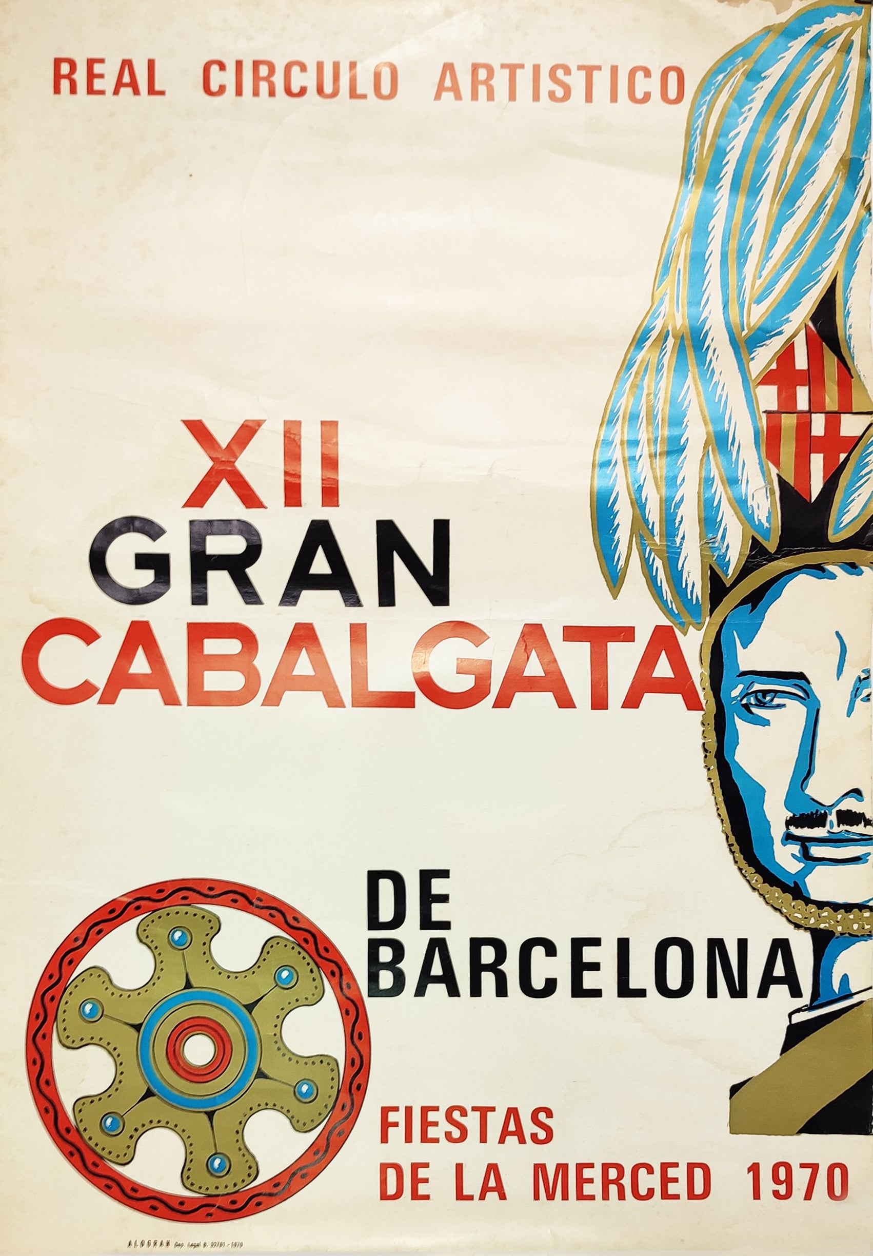 XII GRAN CABALGATA DE BARCELONA, FIESTAS DE LA MERCED. 1970