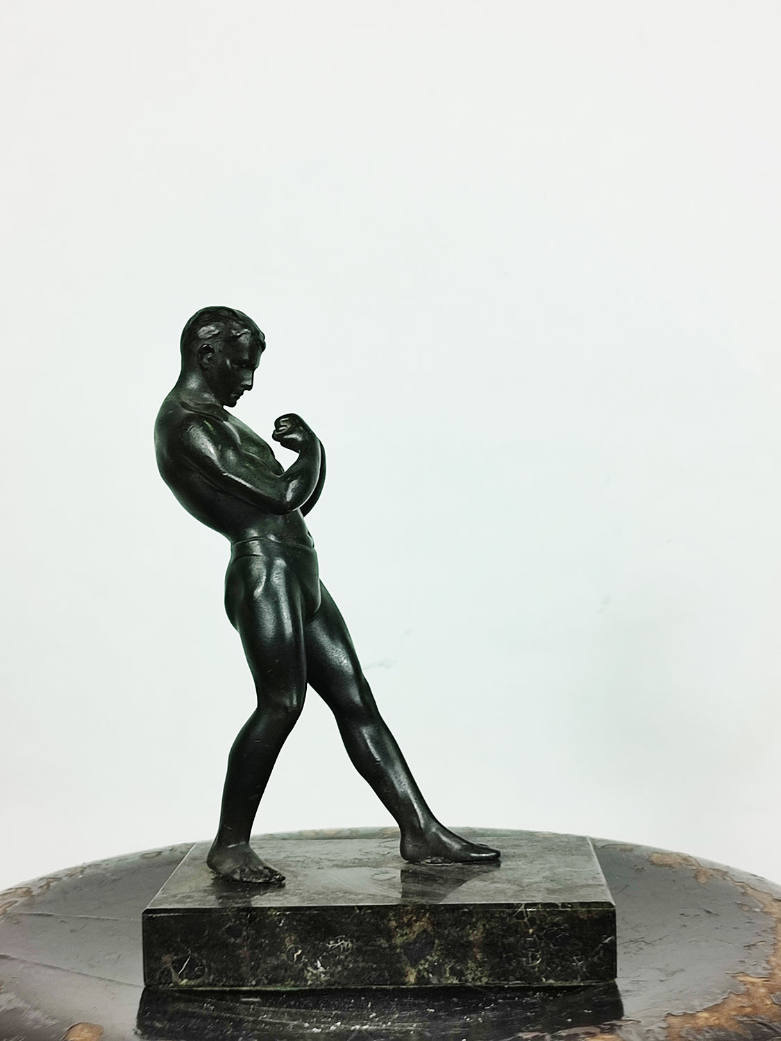 ANTIQUE BOXING SCULPTURE (IX)