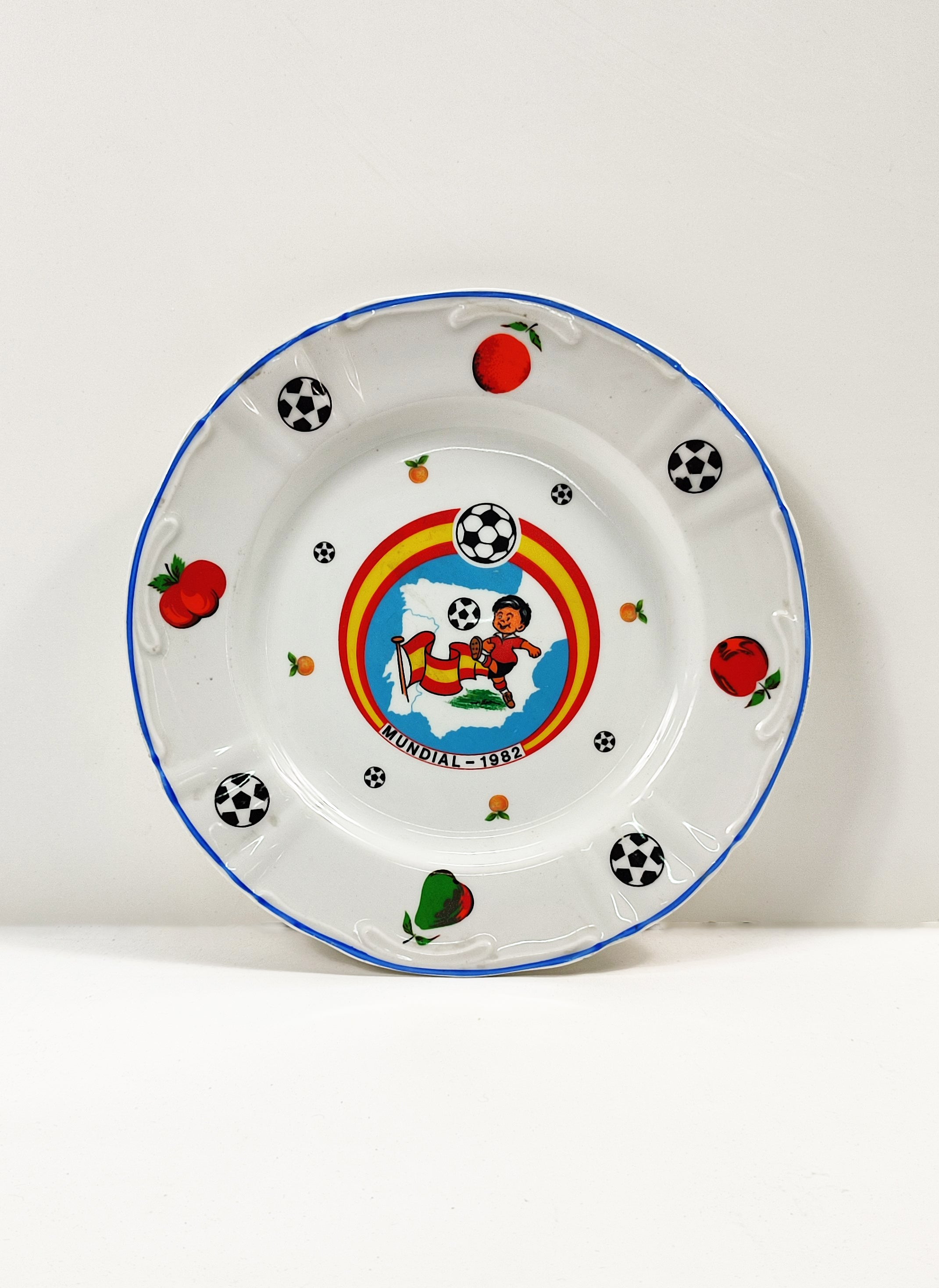 PLACA ANTIGUA DE LA SELECCIÓN ESPAÑOLA DE FÚTBOL. COPA MUNDIAL DE LA FIFA 1982