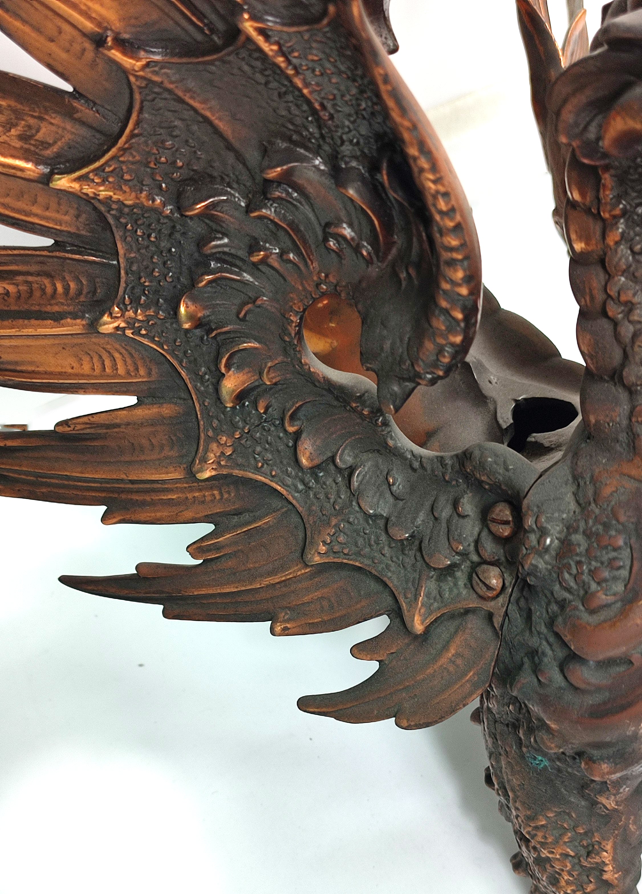 ART NOUVEAU BRONZE DRAGON
