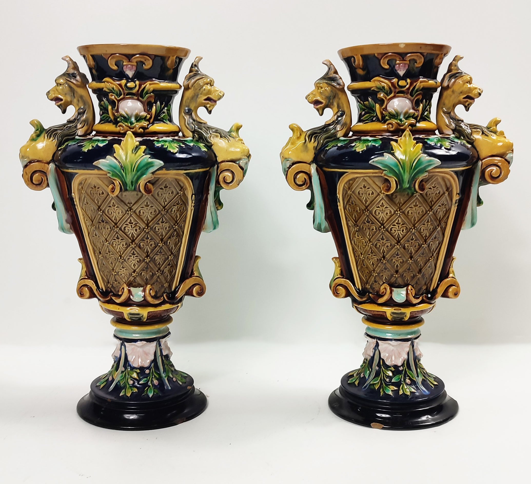JARRÓN DRAGÓN ART NOUVEAU. do. 1900