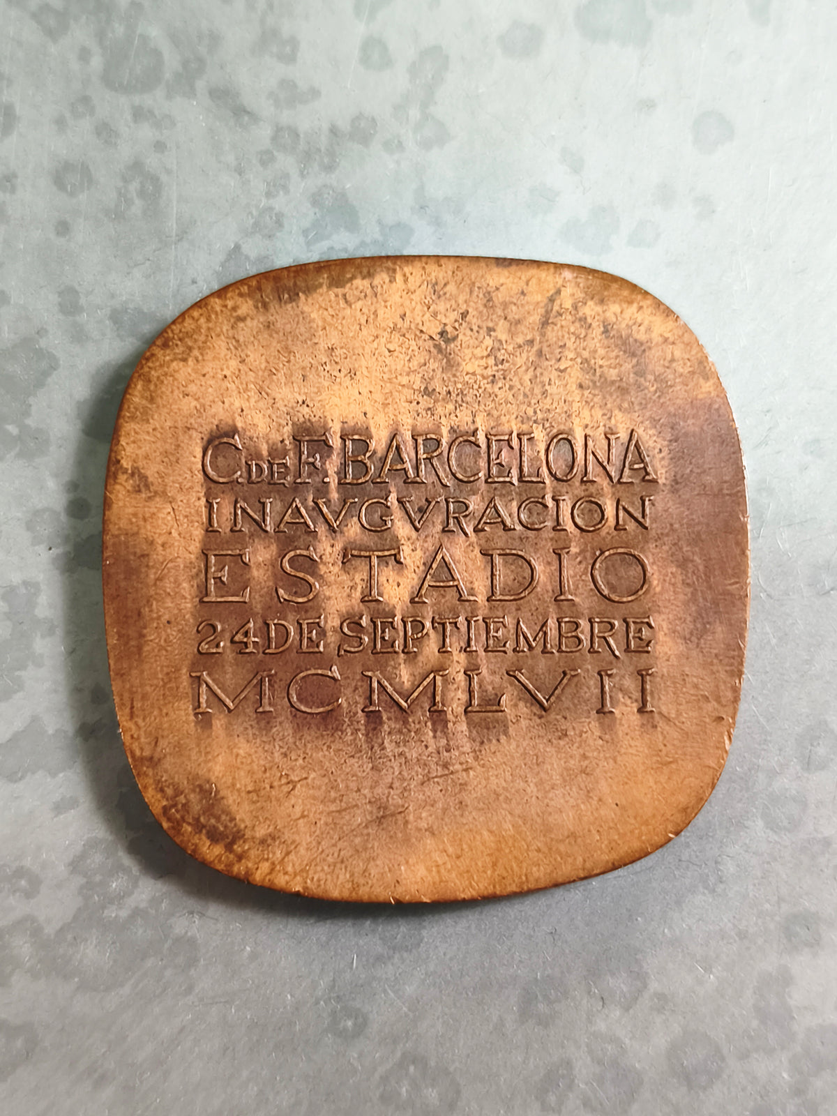 Camp Nou Inauguration Commemorative Bronze Medal