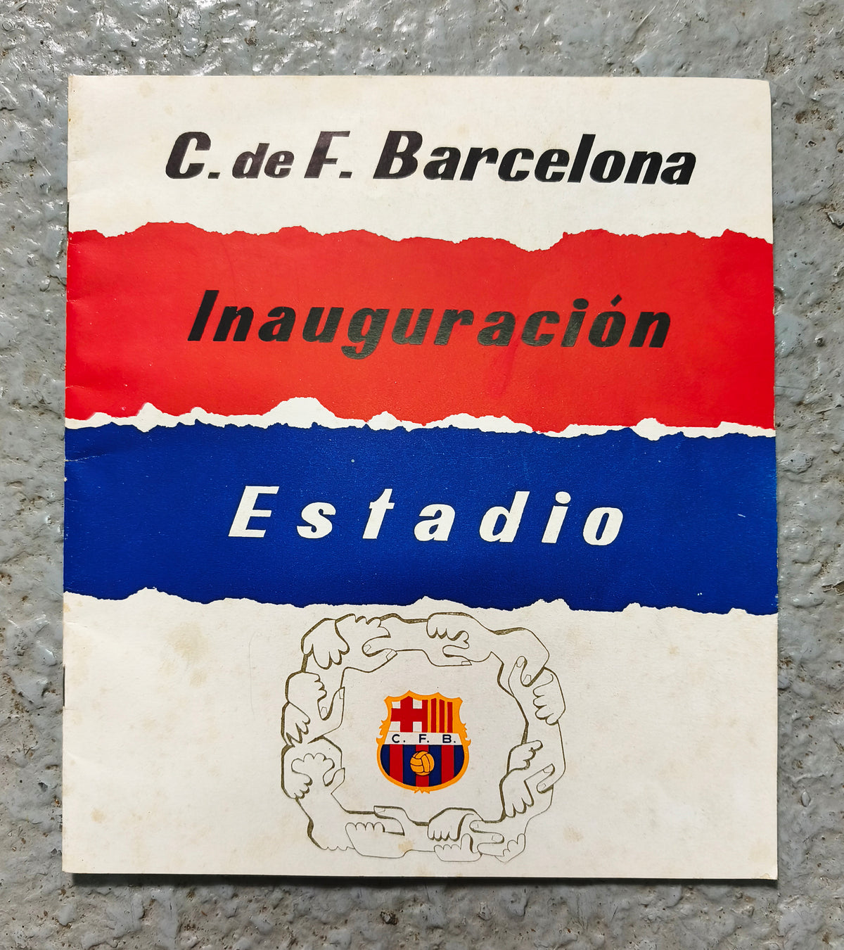 CAMP NOU INAUGURATION PROGRAM. 1957