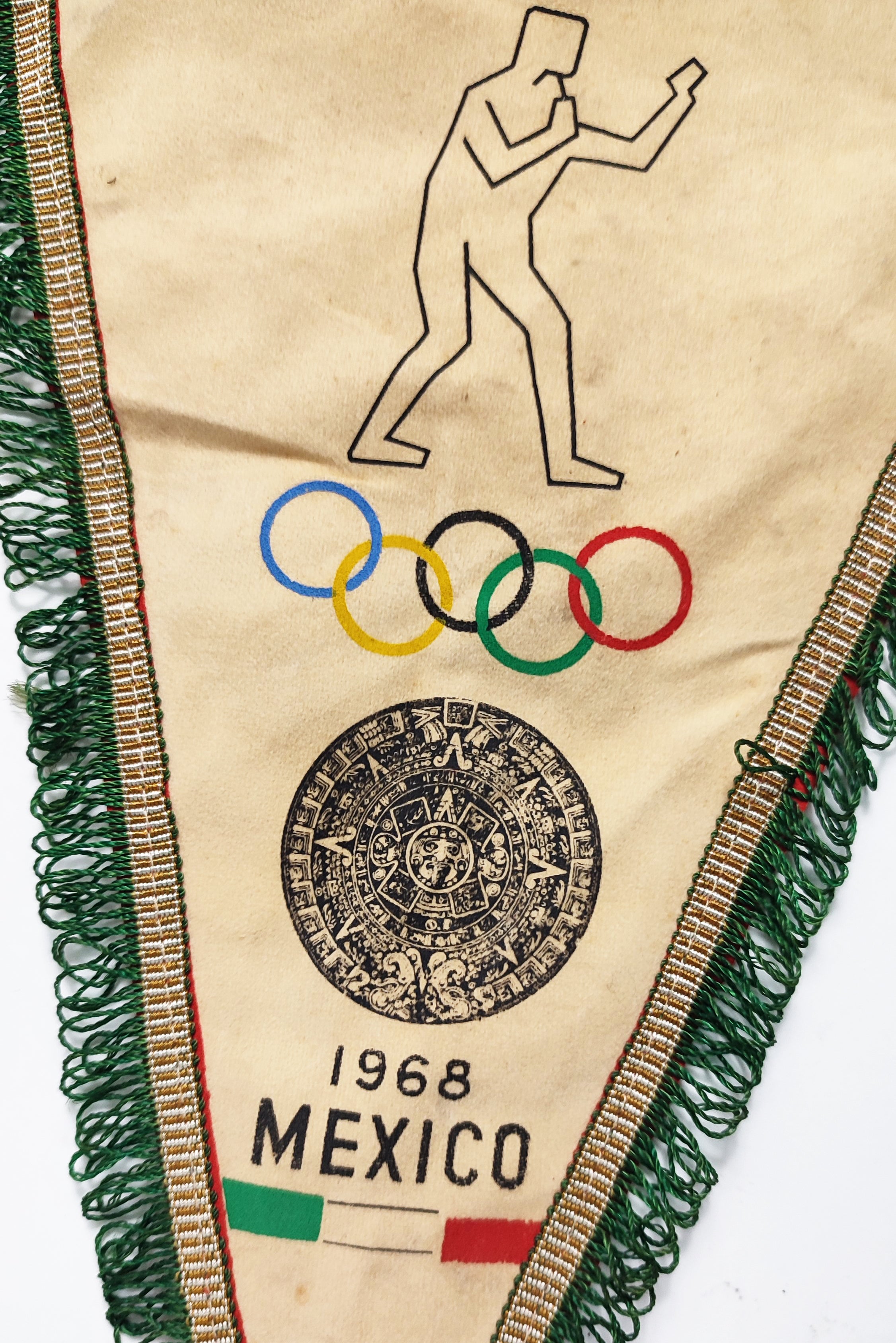 MEXICAN BOXING FEDERATION PENNANT. 1968